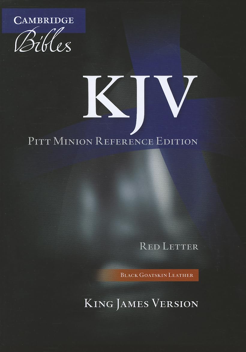 KJV Pitt Minion Reference Edition KJ446:XR: King James Version, Black, Goatskin Leather, Pitt Minion Reference Edition Film, Art & Culture