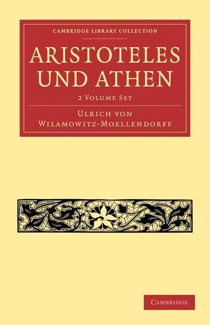 Aristoteles und Athen 2 Volume Paperback Set (Cambridge Library Collection - Classics) Philosophy