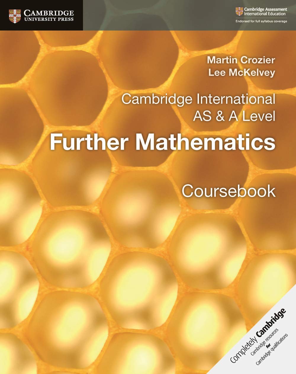 Cambridge International AS & A Level Further Mathematics Coursebook book