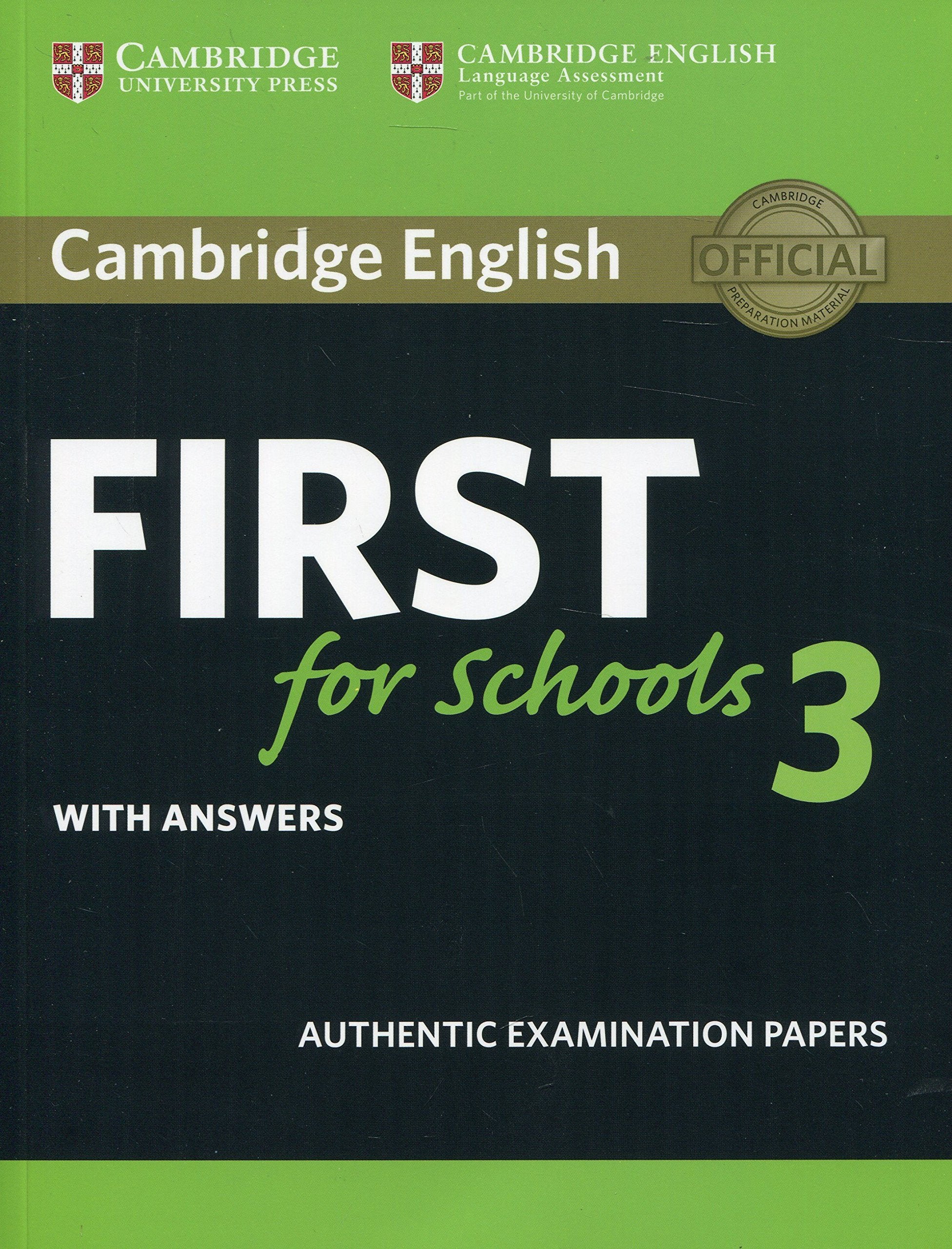 Cambridge English First for Schools 3 Student's Book with Answers book