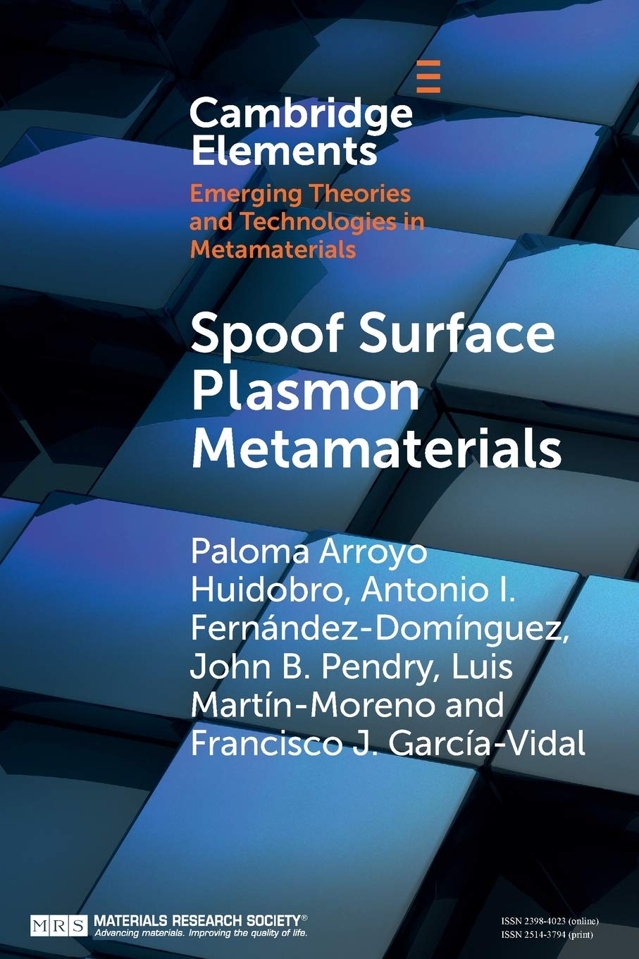 Spoof Surface Plasmon Metamaterials (Cambridge Elements: Elements of Emerging Theories and Technologies in Metamaterials) Learning & Reference
