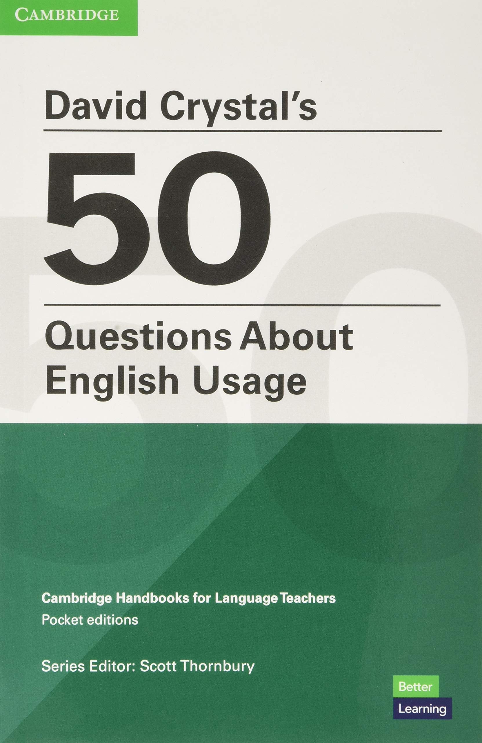 David Crystal's 50 Questions about English Usage Pocket Editions Foreign Languages ​​& Dictionaries