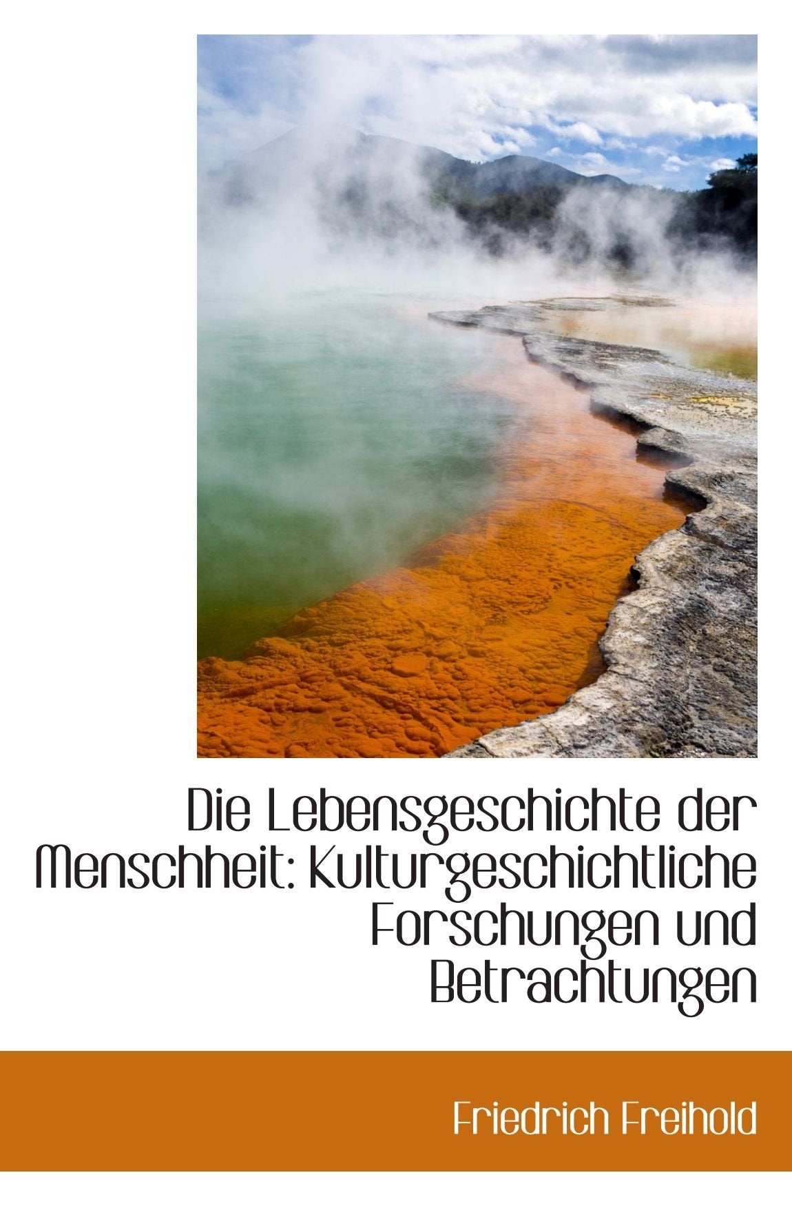 Die Lebensgeschichte der Menschheit: Kulturgeschichtliche Forschungen und Betrachtungen Politics & History