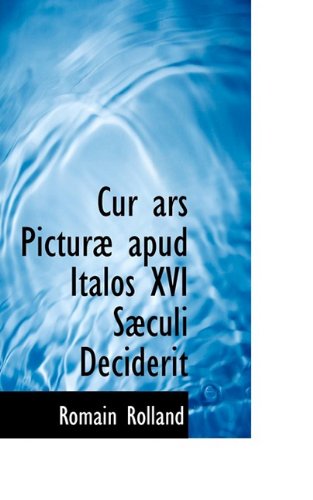 Cur Ars Pictur Apud Italos XVI S Culi Deciderit Contemporary literature