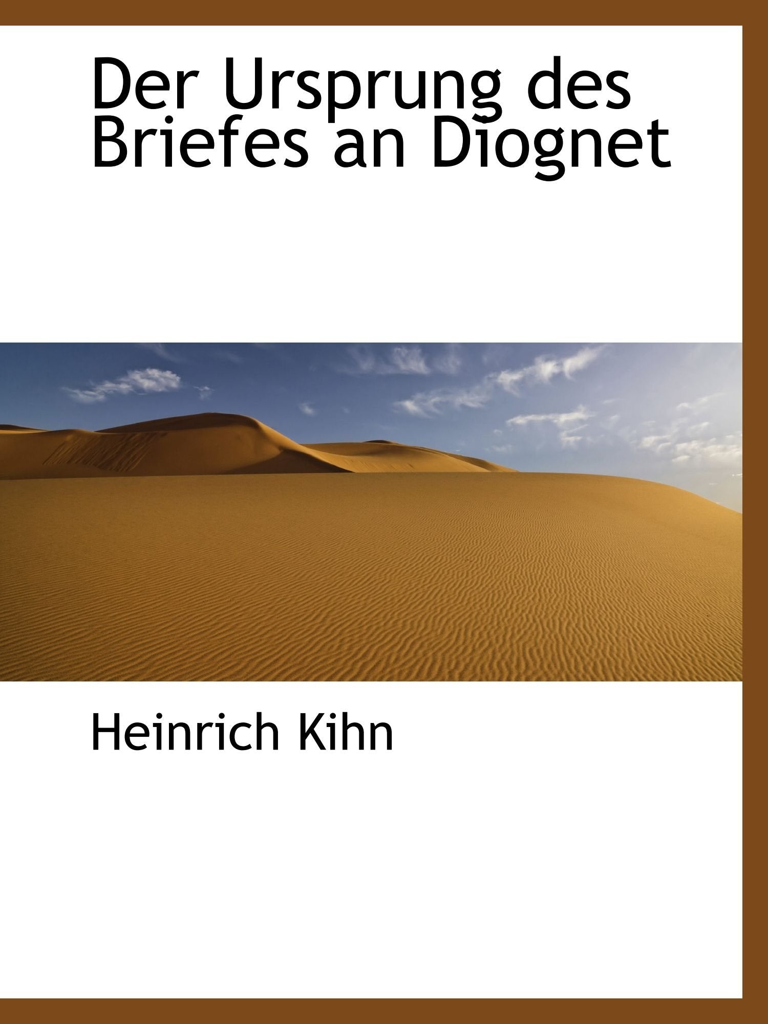 Der Ursprung des Briefes an Diognet Politics & History