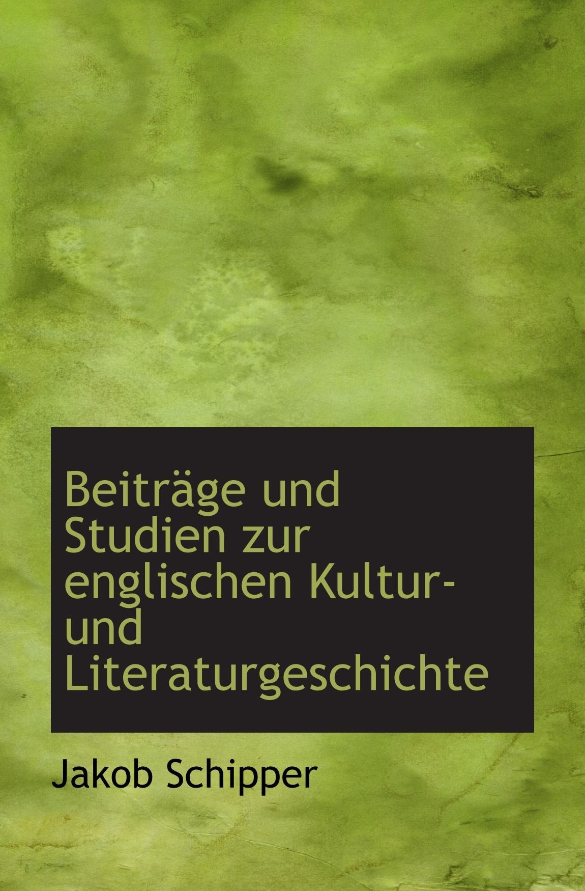 Beiträge und Studien zur englischen Kultur- und Literaturgeschichte Politics & History