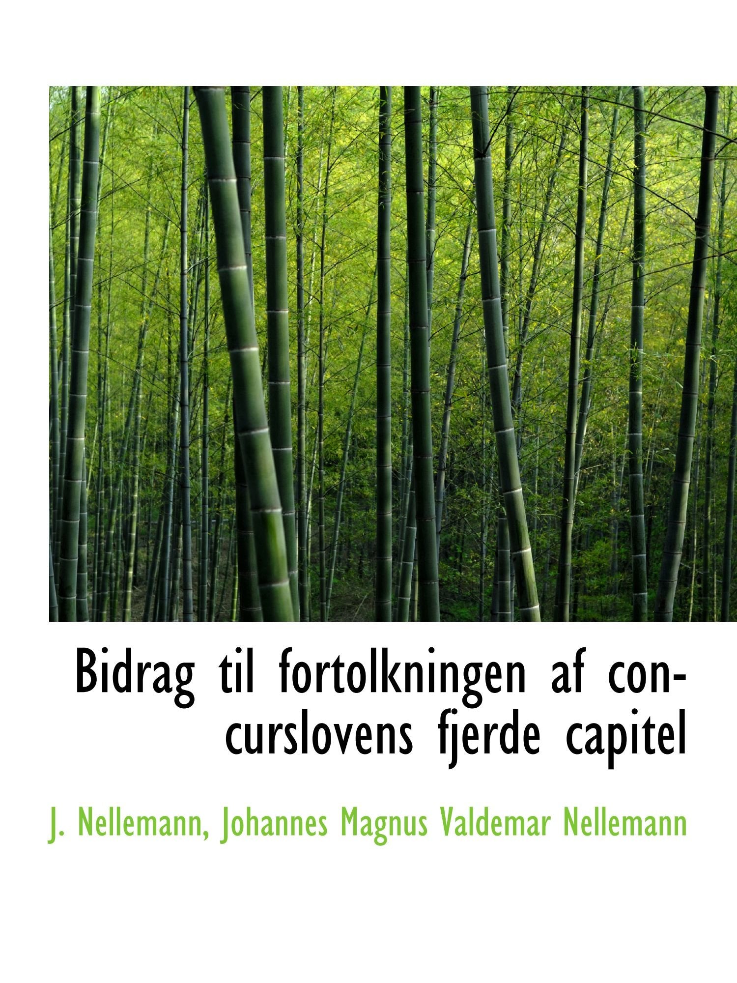Bidrag til fortolkningen af concurslovens fjerde capitel Politics & History