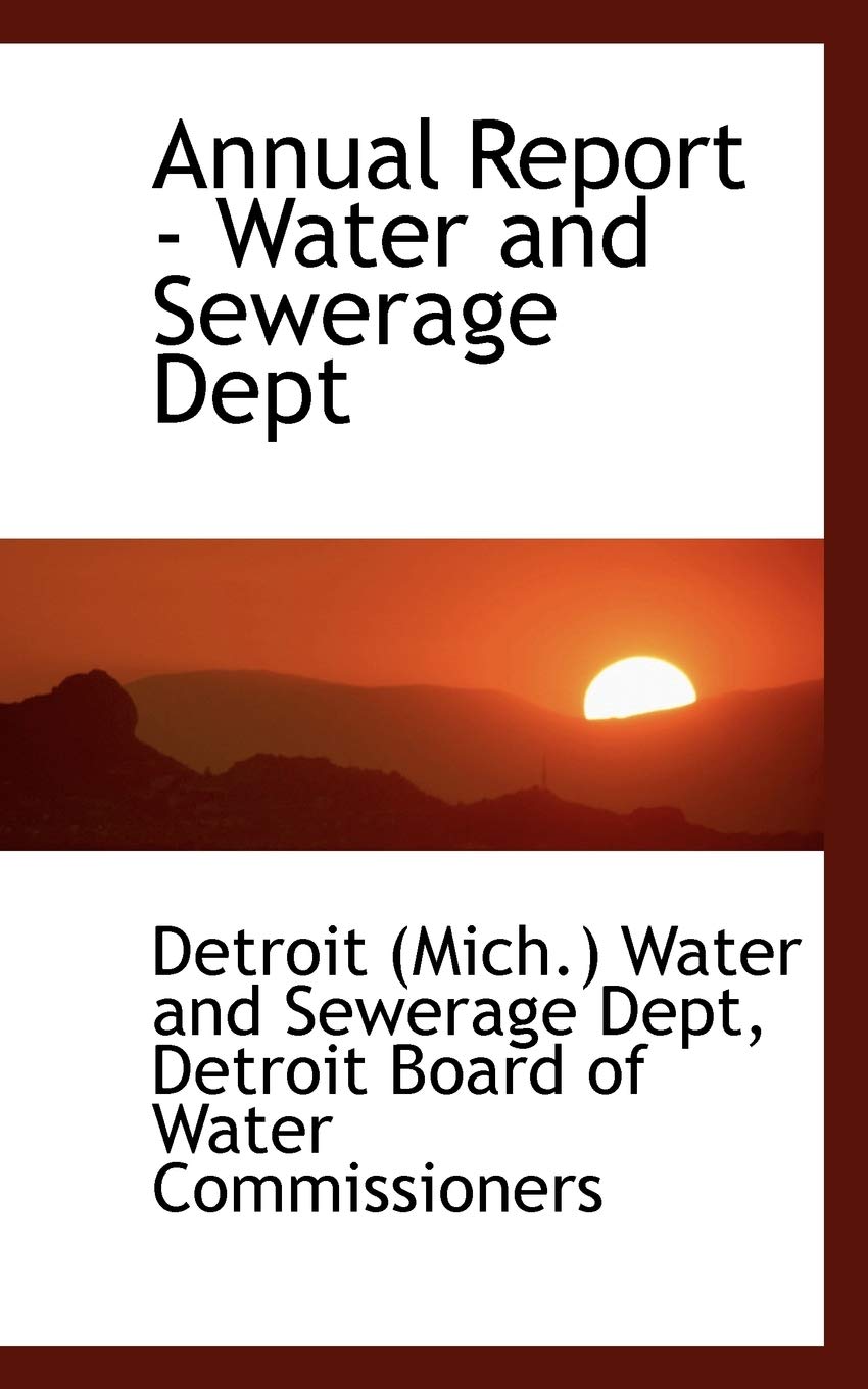 Annual Report - Water and Sewerage Dept Politics & History