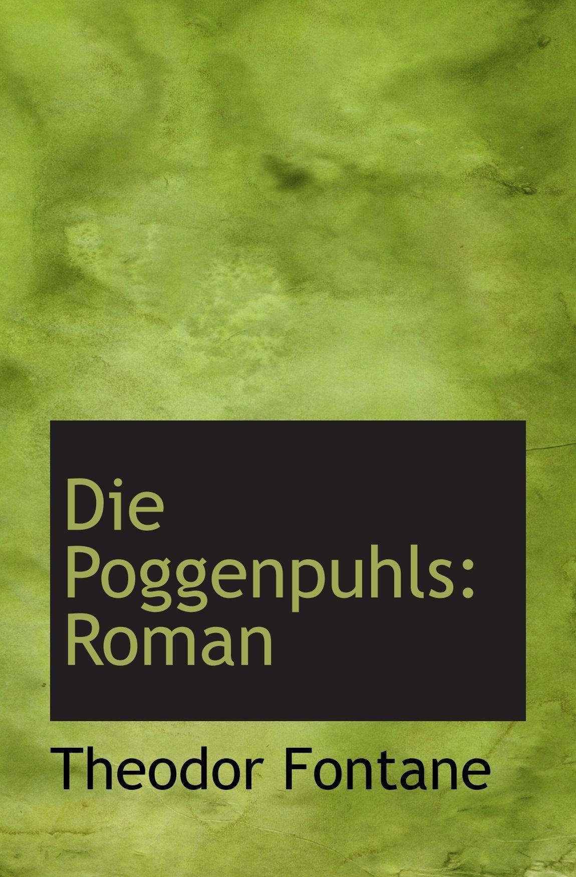 Die Poggenpuhls: Roman Politics & History