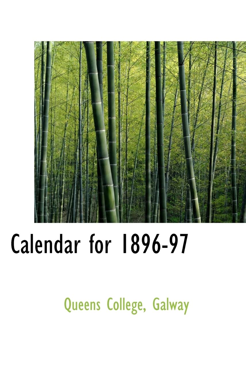 Calendar for 1896-97 Politics & History