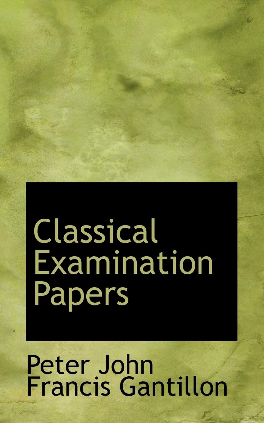 Classical Examination Papers Politics & History