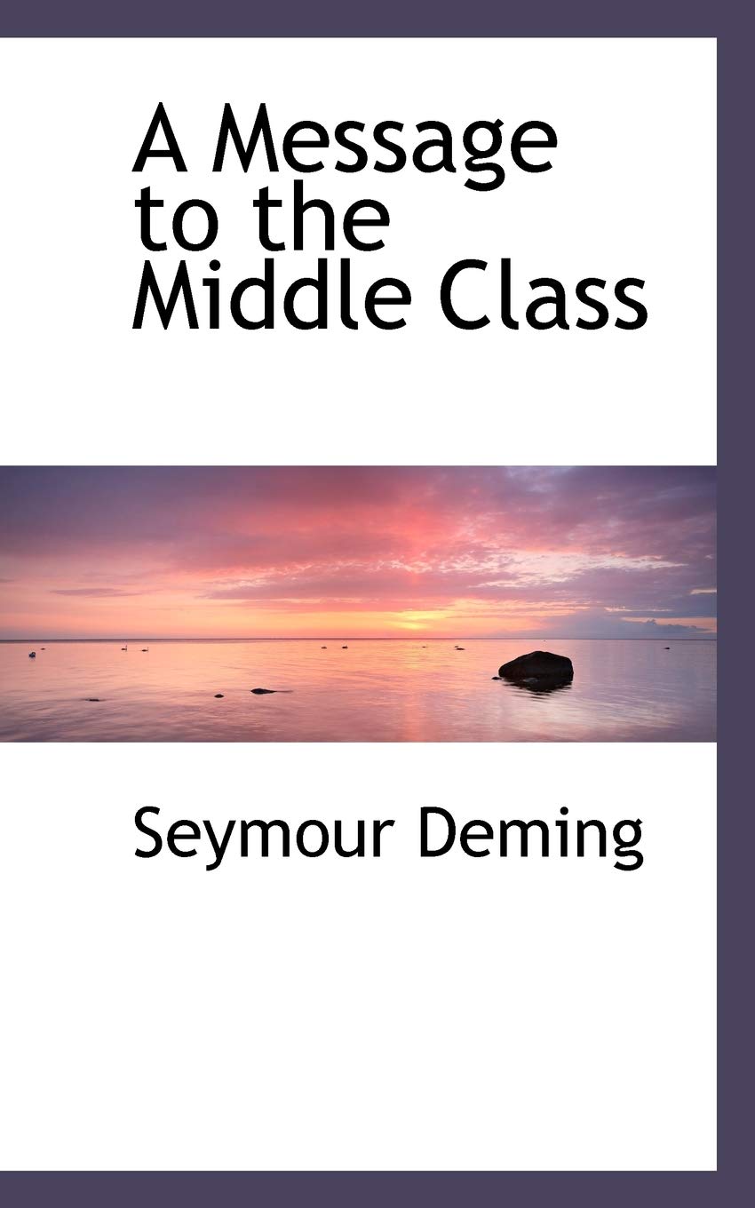 Product Image: A Message to the Middle Class