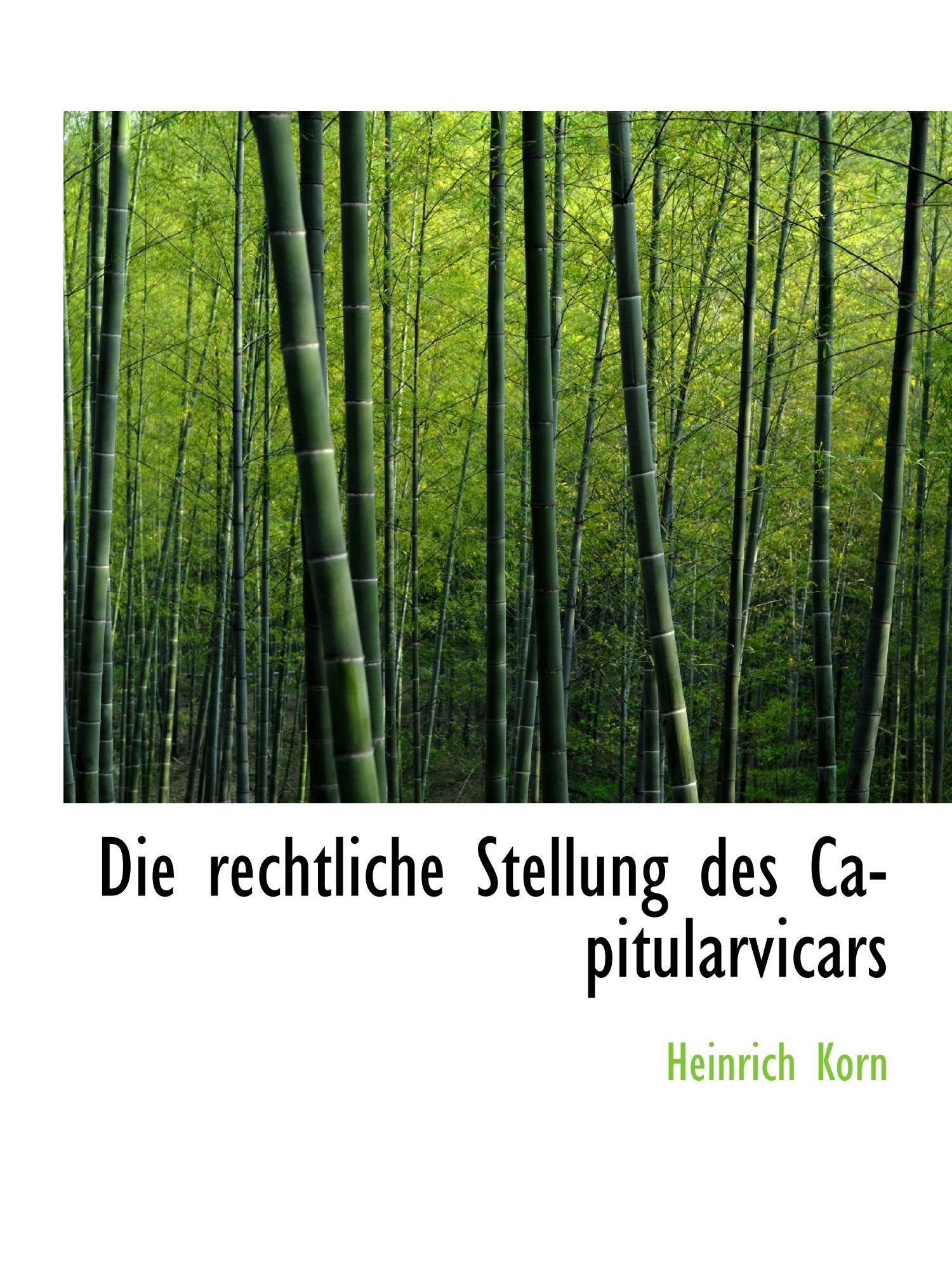 Die rechtliche Stellung des Capitularvicars Politics & History