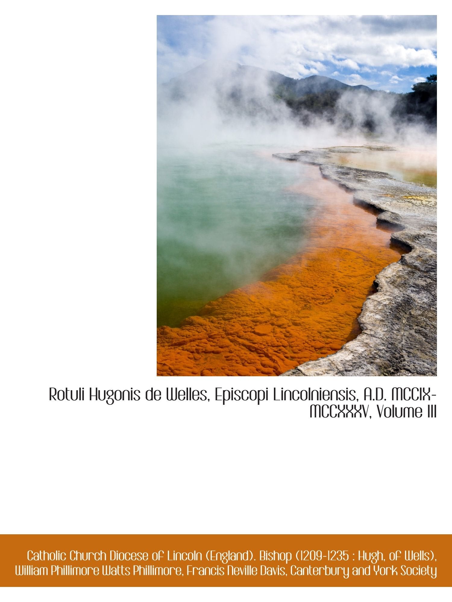 Rotuli Hugonis de Welles, Episcopi Lincolniensis, A.D. MCCIX-MCCXXXV, Volume III Politics & History