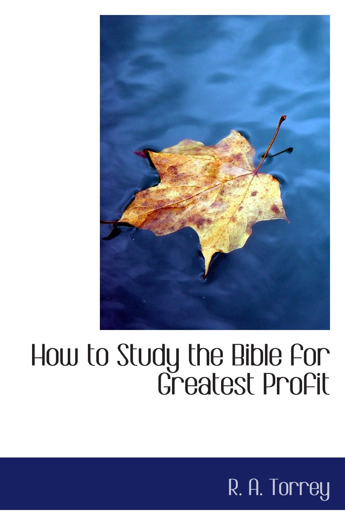 How to Study the Bible for Greatest Profit Books