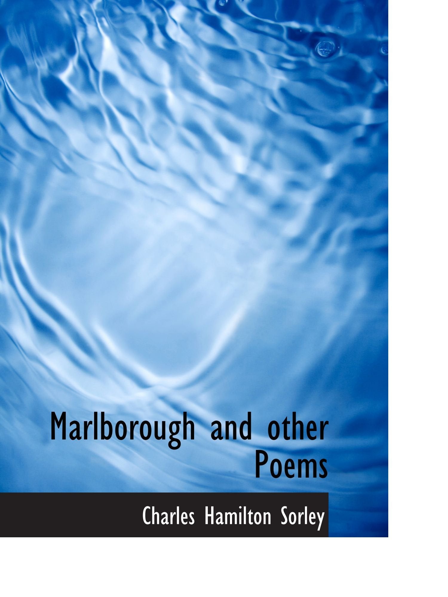 Marlborough and other Poems Books