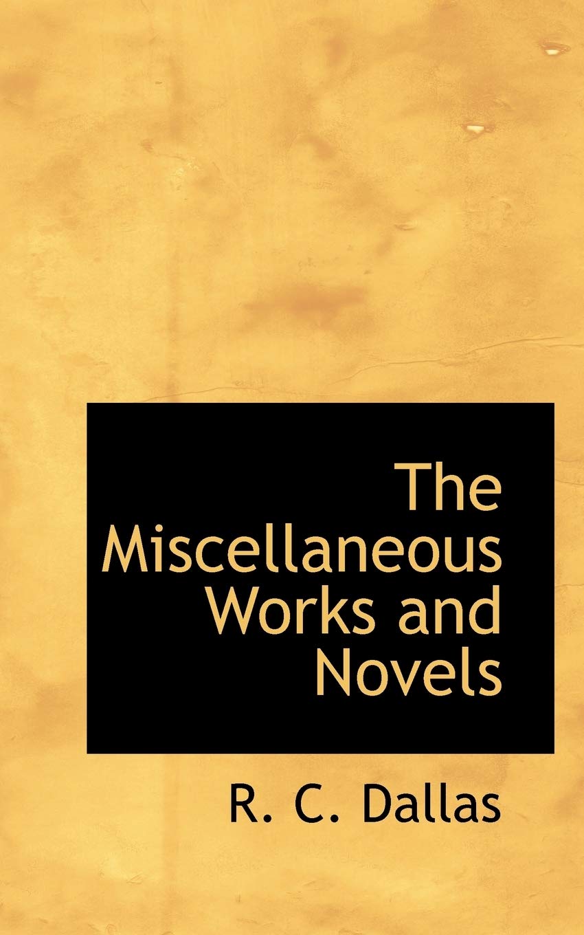 The Miscellaneous Works and Novels Books