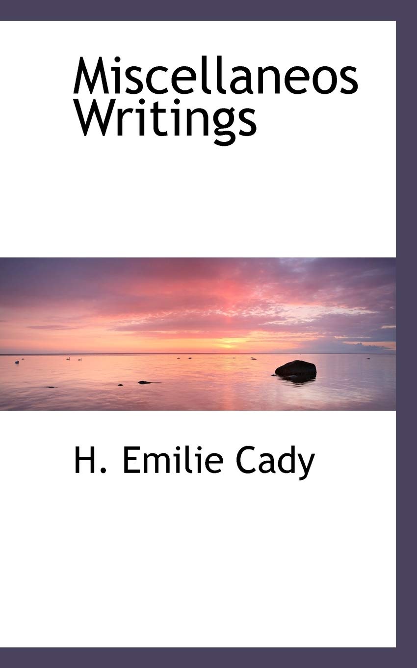 Product Image: Miscellaneos Writings