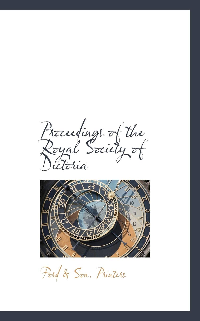 Proceedings of the Royal Society of Dictoria Politics & History
