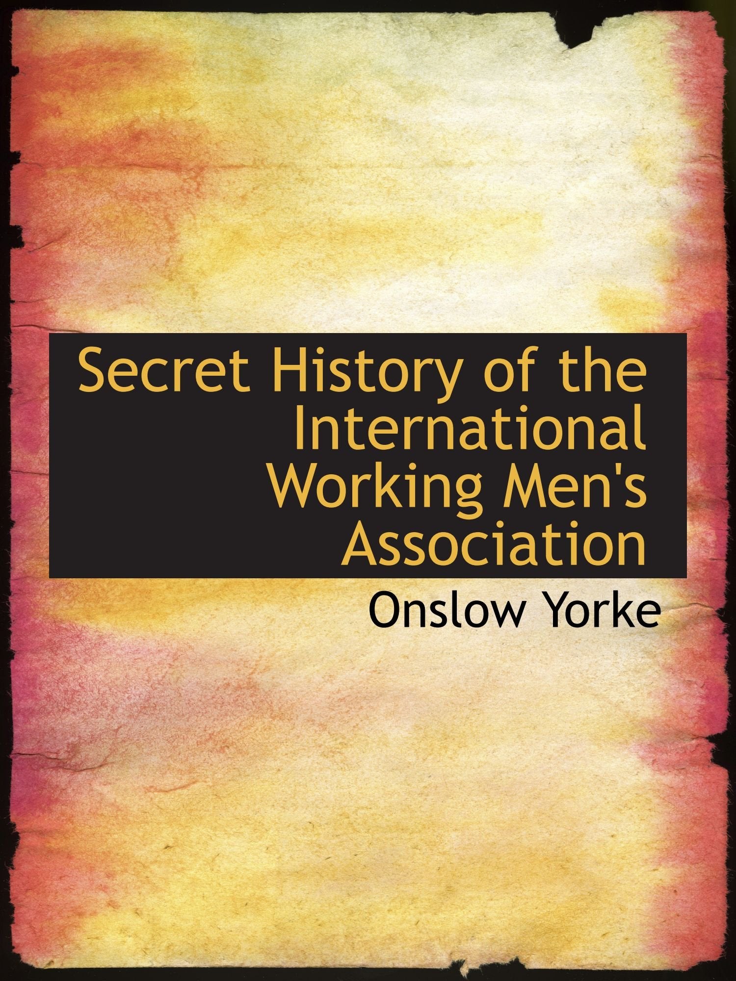 Secret History of the International Working Men's Association Politics & History
