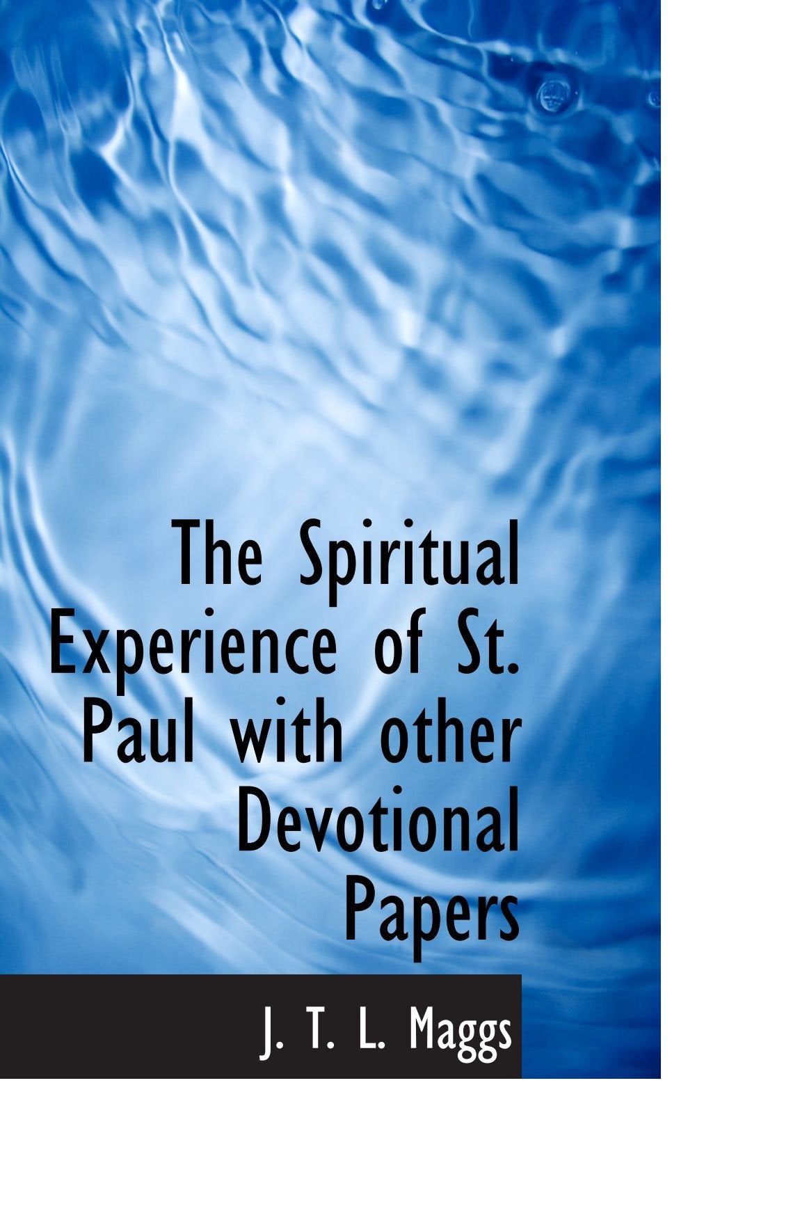 The Spiritual Experience of St. Paul with other Devotional Papers Politics & History