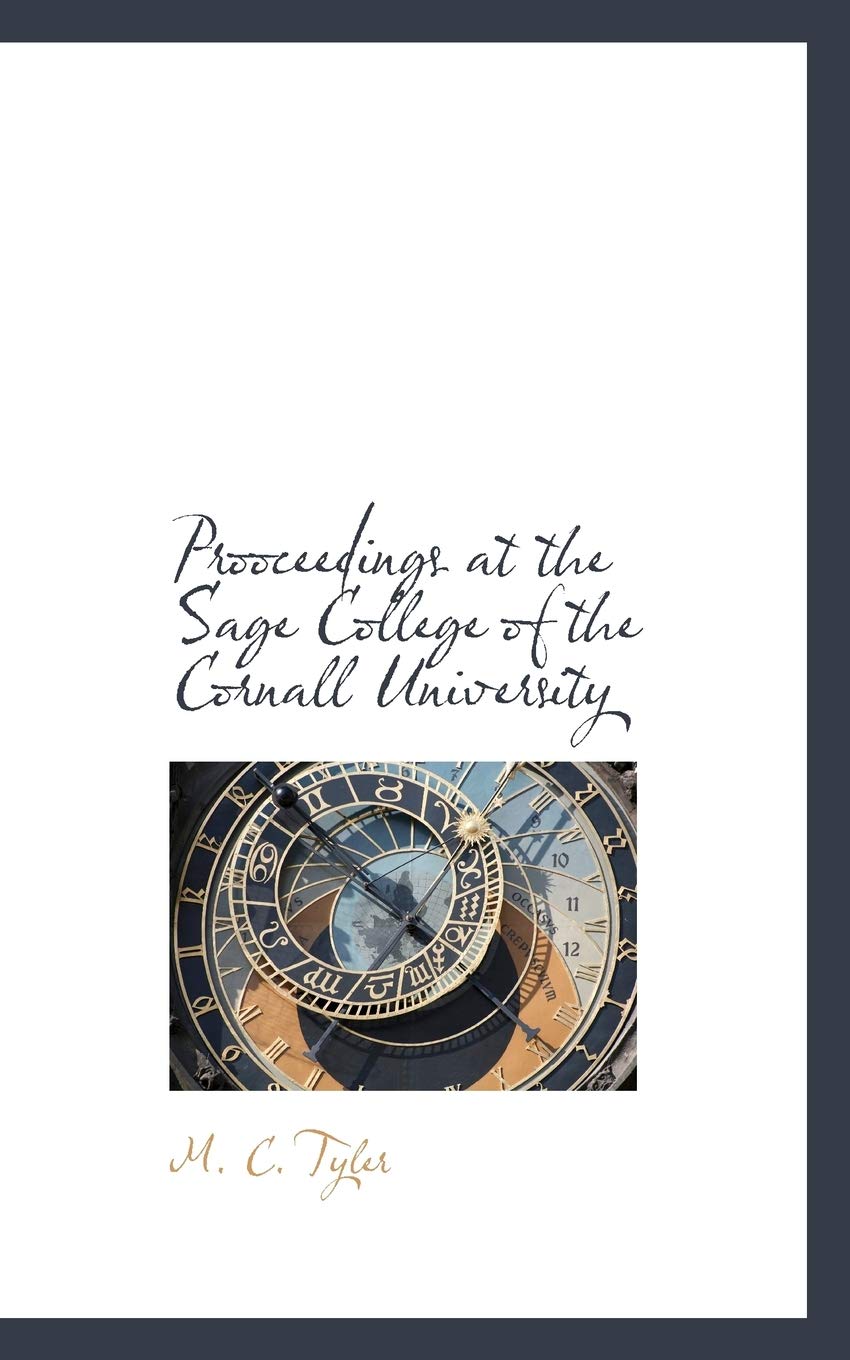 Prooceedings at the Sage College of the Cornall University Politics & History