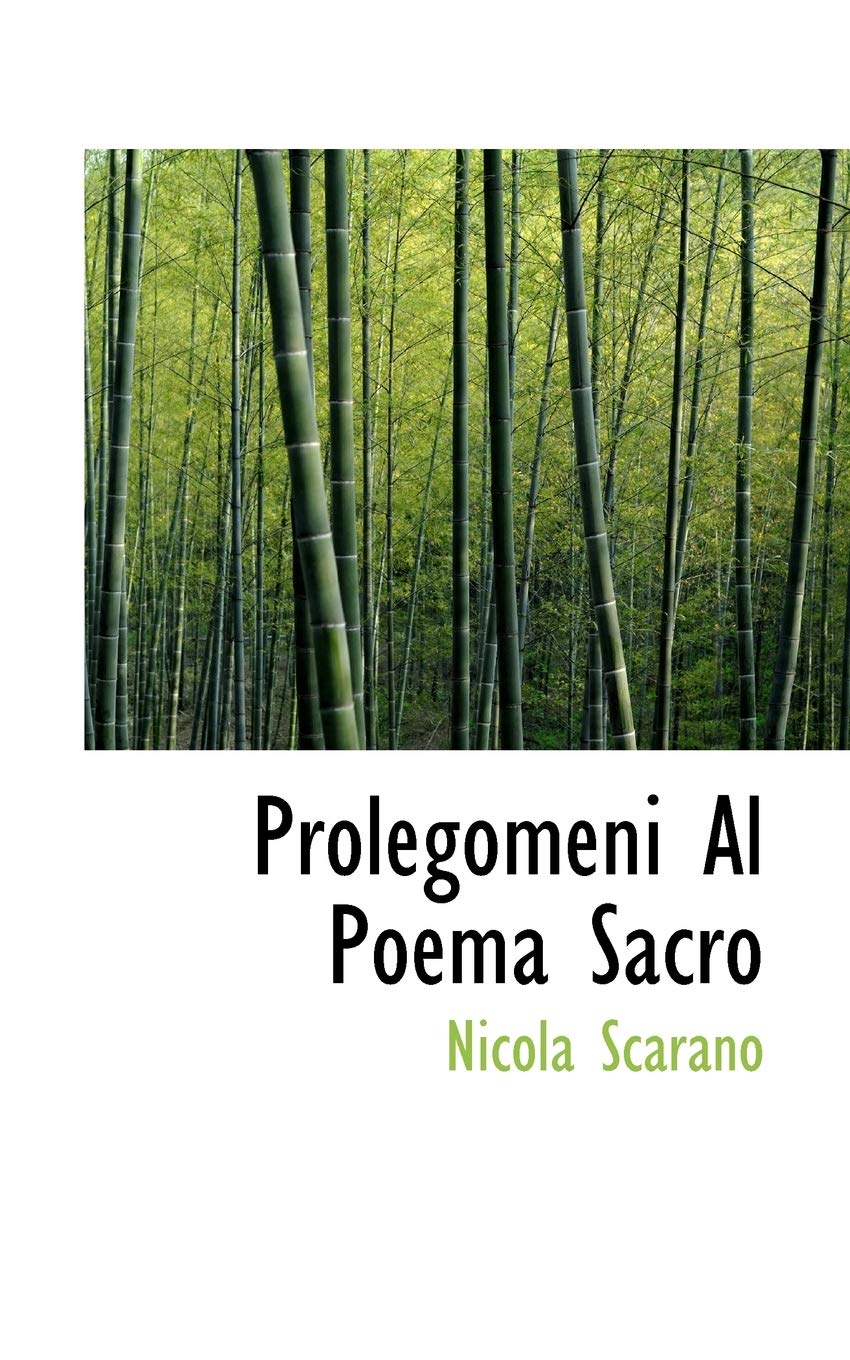 Prolegomeni Al Poema Sacro Politics & History