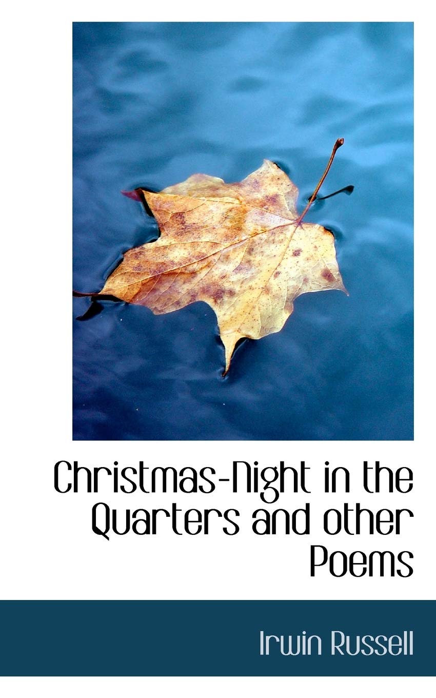 Christmas-night in the Quarters and Other Poems Books