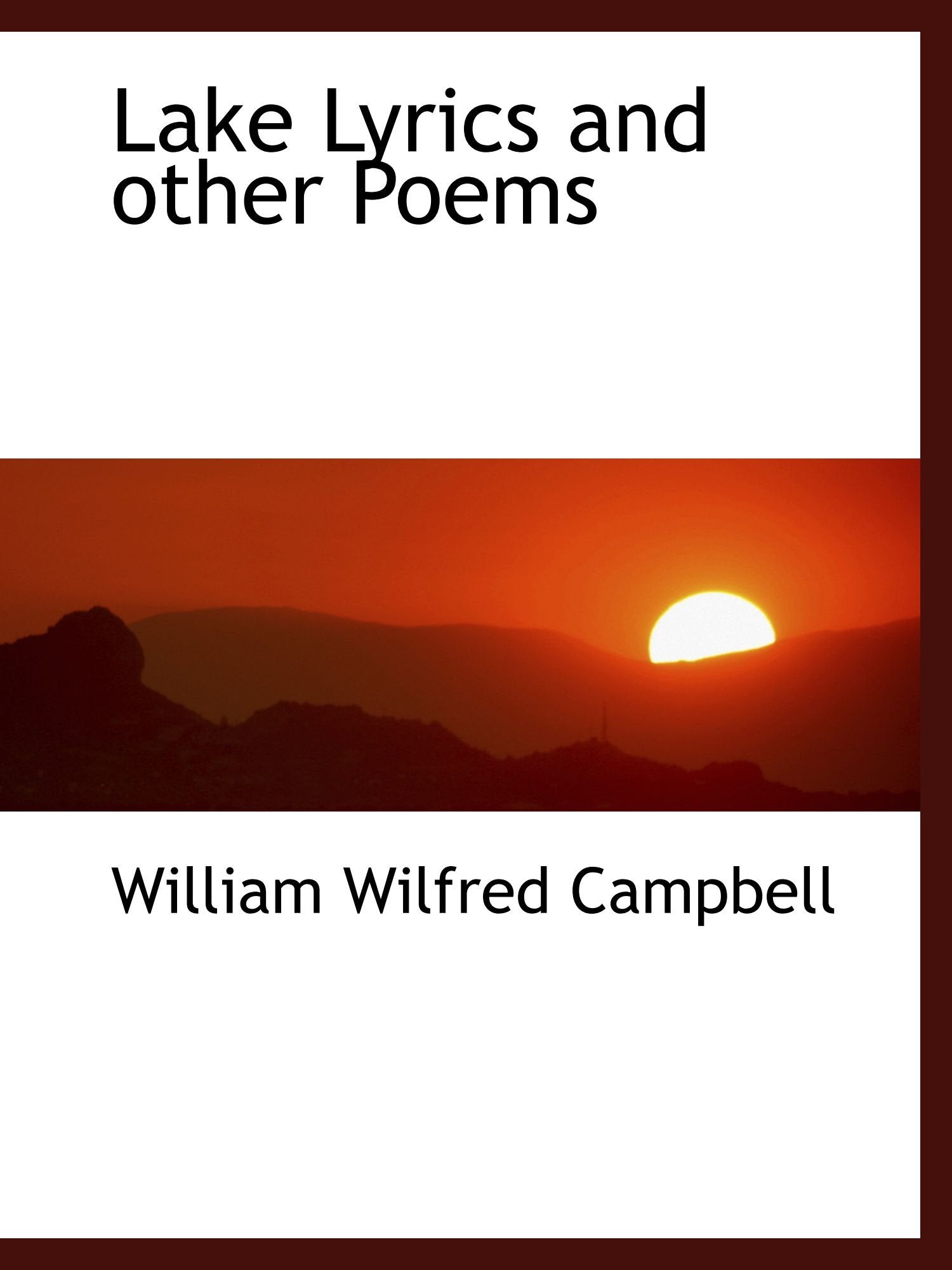 Lake Lyrics and other Poems Books