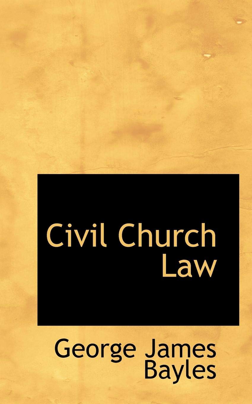 Civil Church Law Law