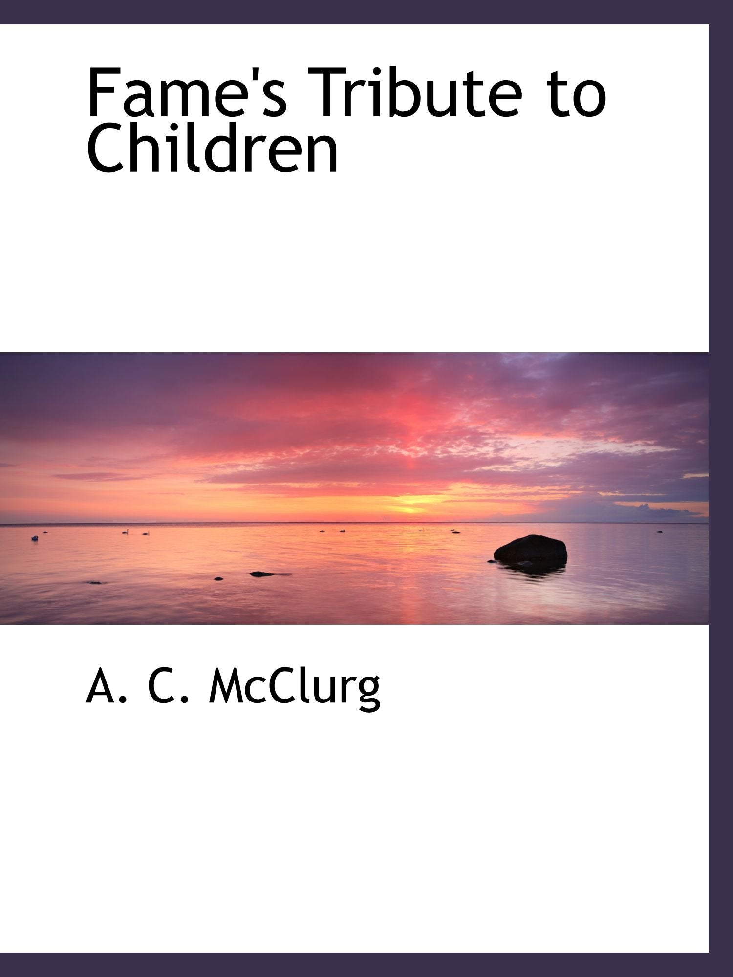 Fame's Tribute to Children Poetry