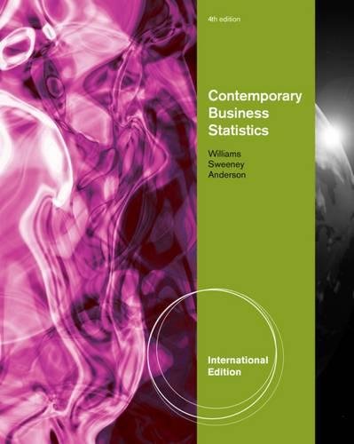 Contemporary Business Statistics, International Edition (with Printed Access Card) Law