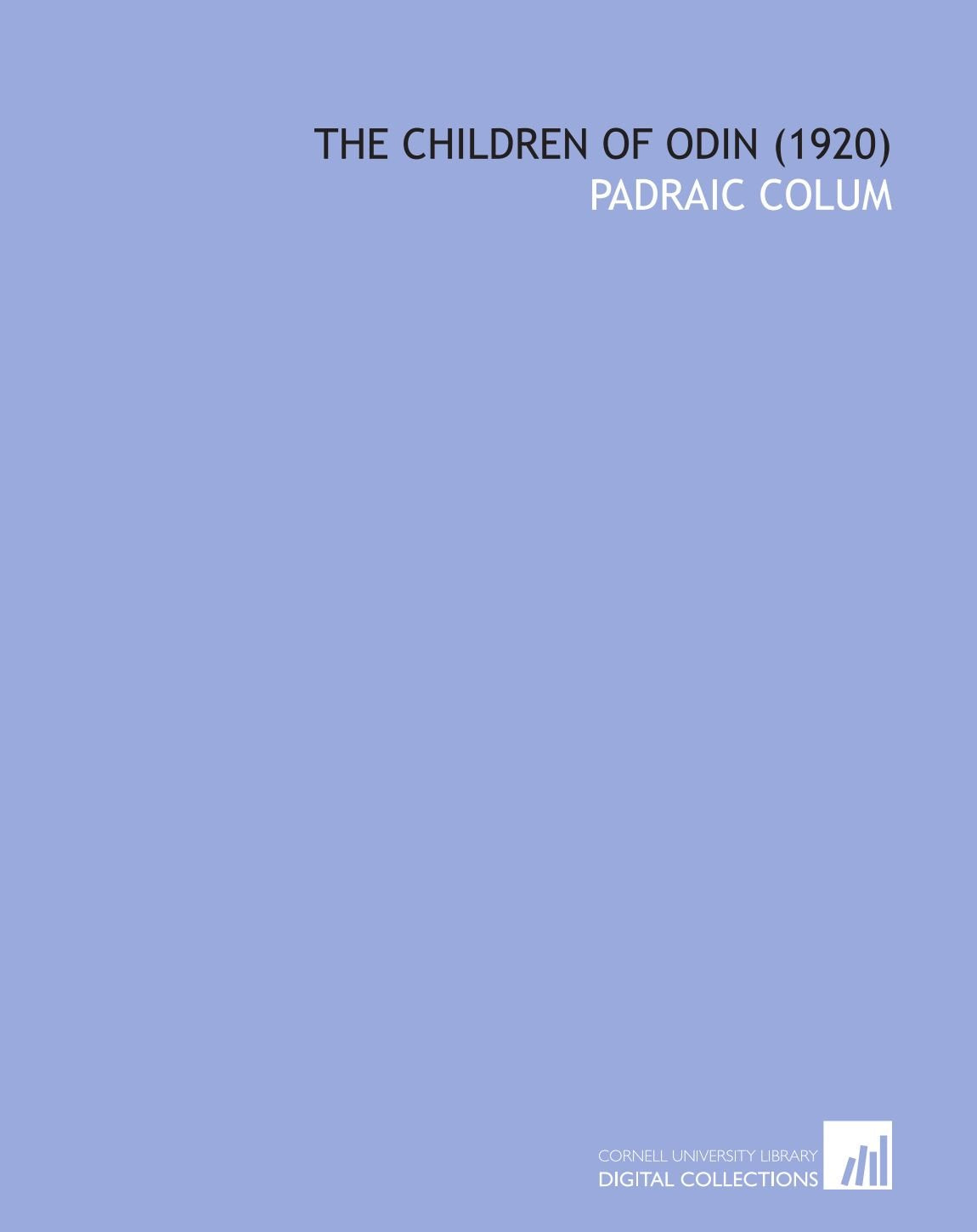 The Children of Odin (1920) Contemporary literature