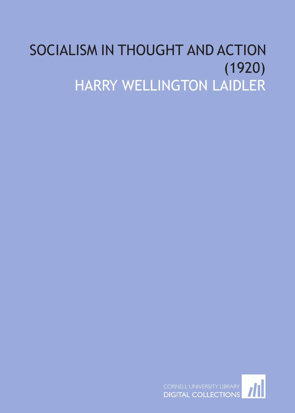 Socialism in Thought and Action (1920) Books