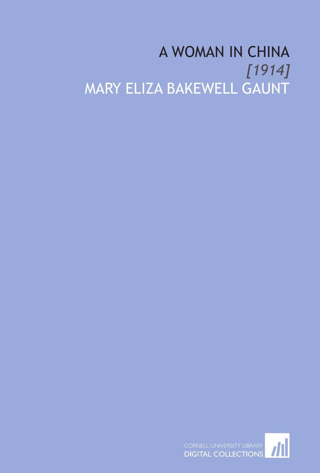 A Woman in China: book