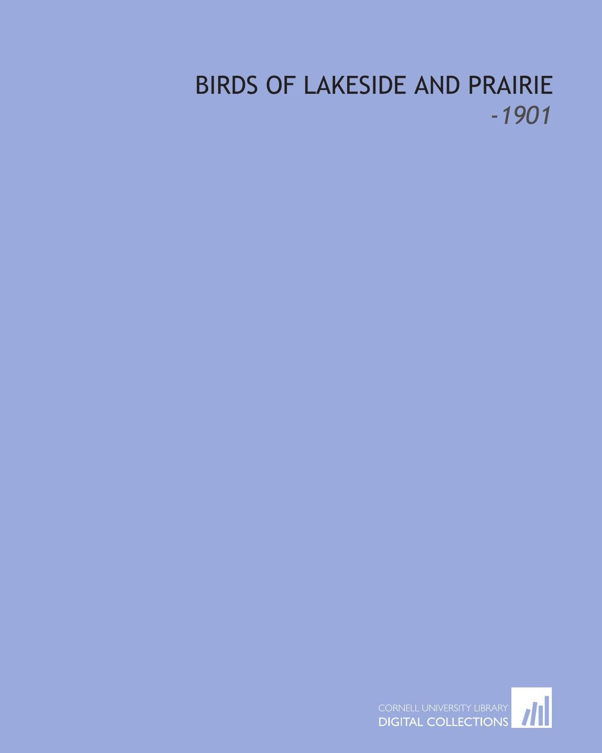 Birds of Lakeside and Prairie: -1901 Books