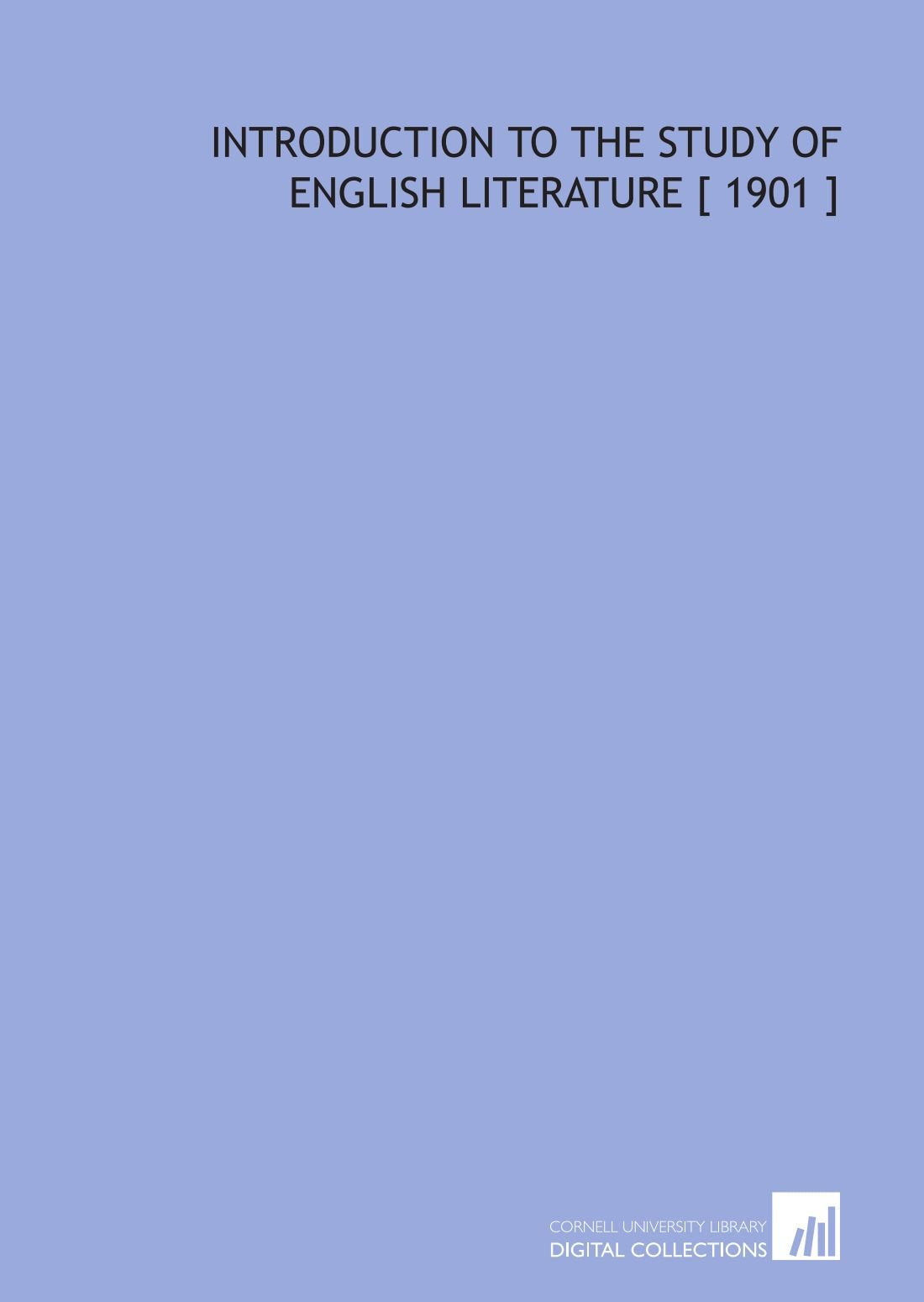 Introduction to the Study of English Literature Books