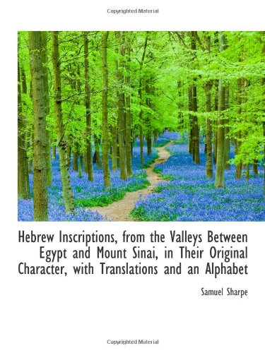 Hebrew Inscriptions, from the Valleys Between Egypt and Mount Sinai, in Their Original Character, wi Politics & History