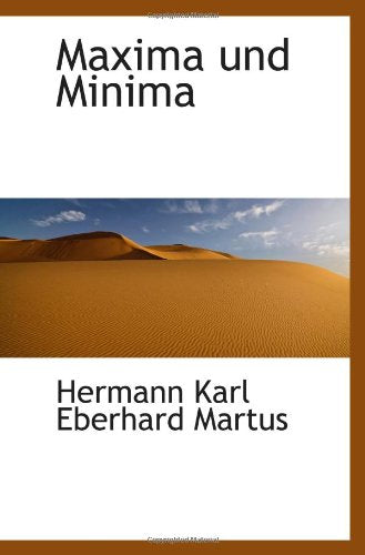 Product Image: Maxima und Minima