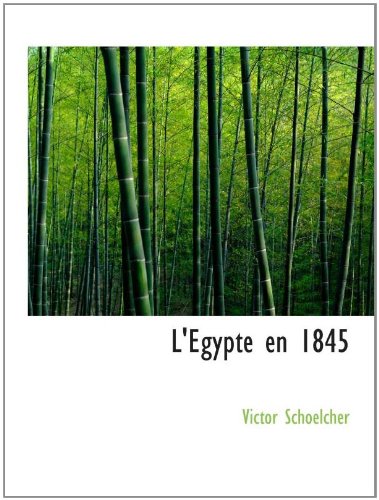 L'Egypte en 1845 Politics & History books