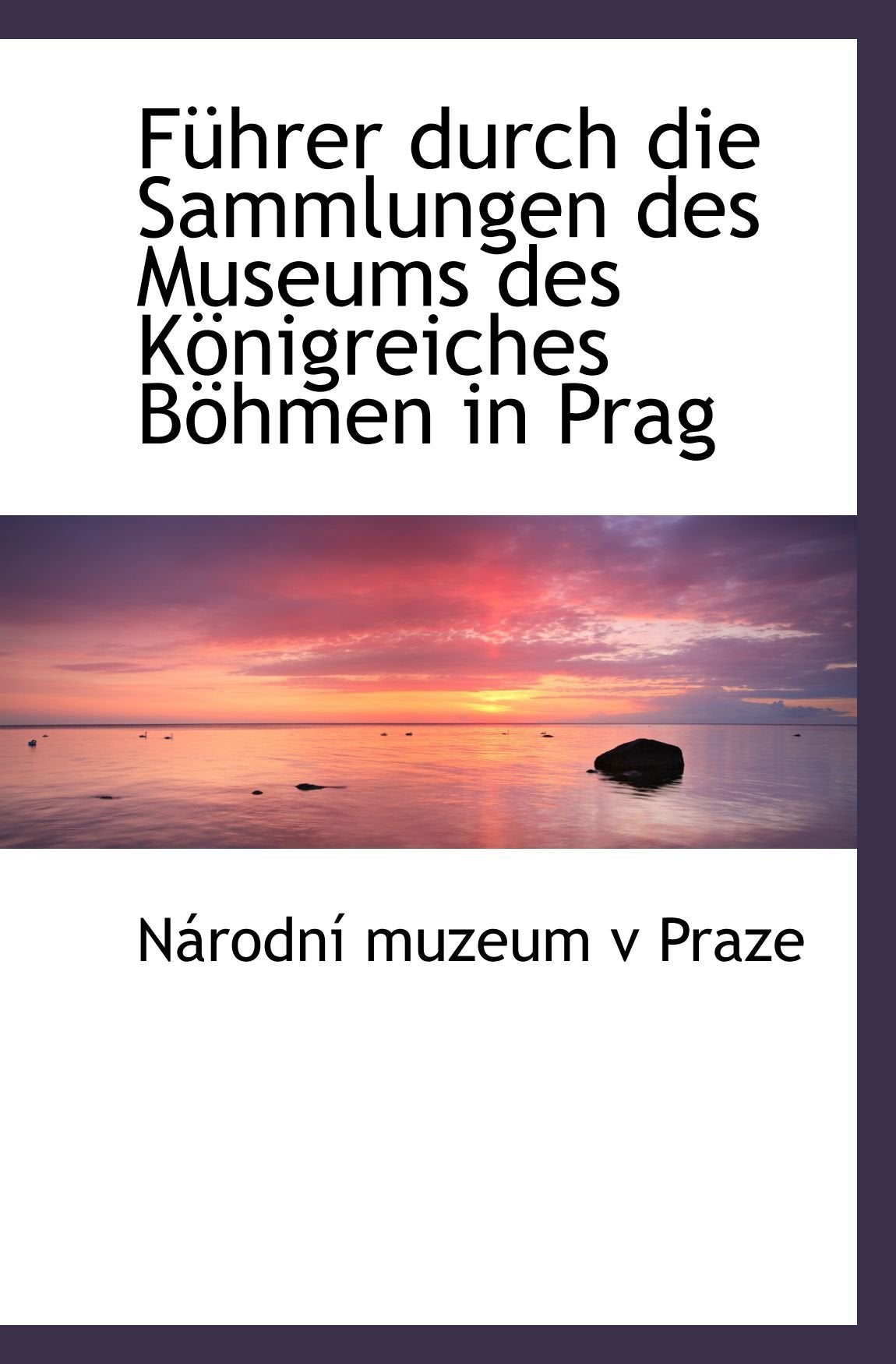 Führer durch die Sammlungen des Museums des Königreiches Böhmen in Prag Politics & History