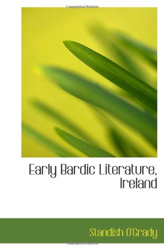 Early Bardic Literature, Ireland Books