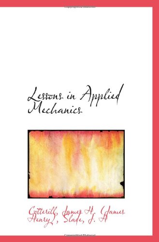 Product Image: Lessons in Applied Mechanics