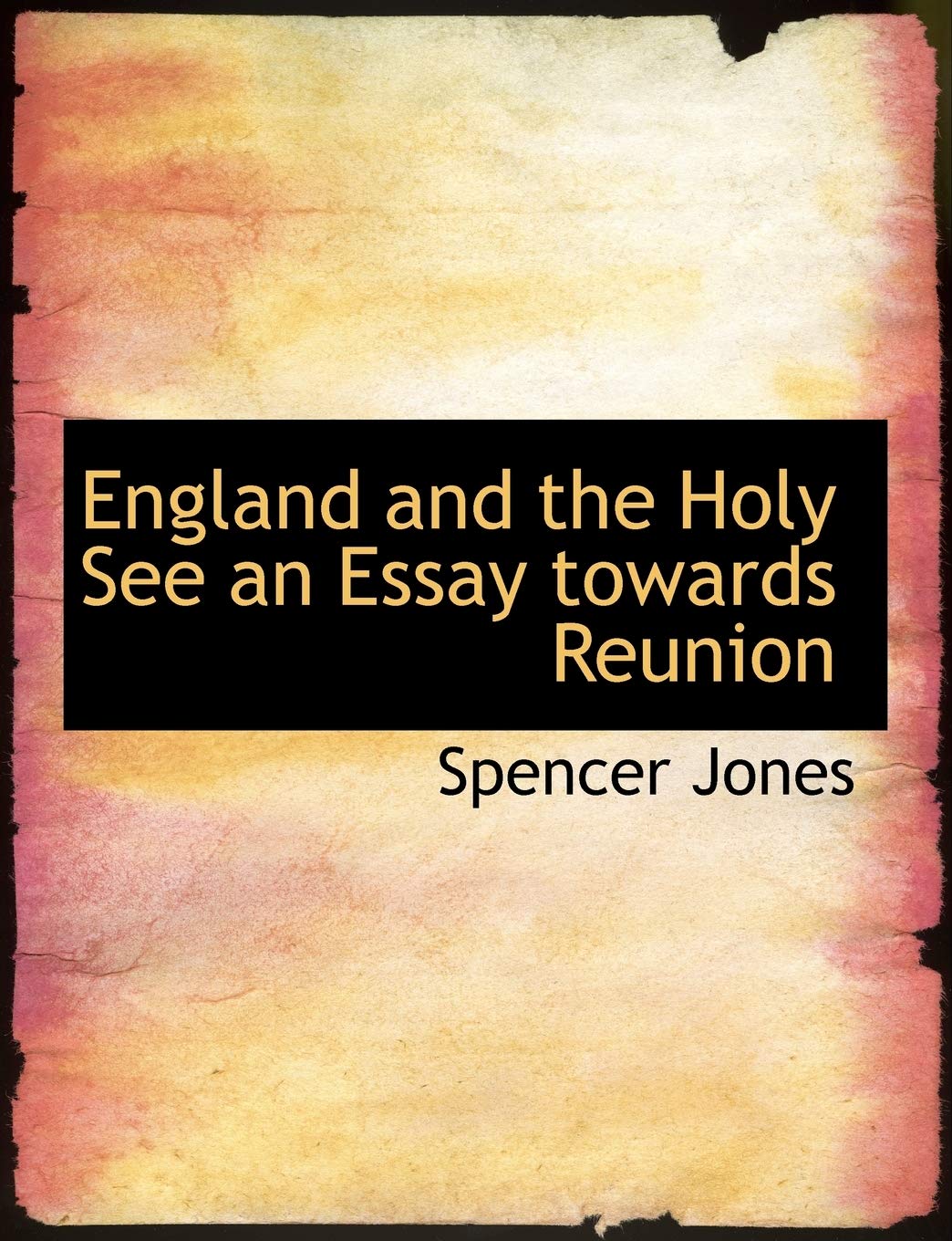 England and the Holy See an Essay Towards Reunion Politics & History