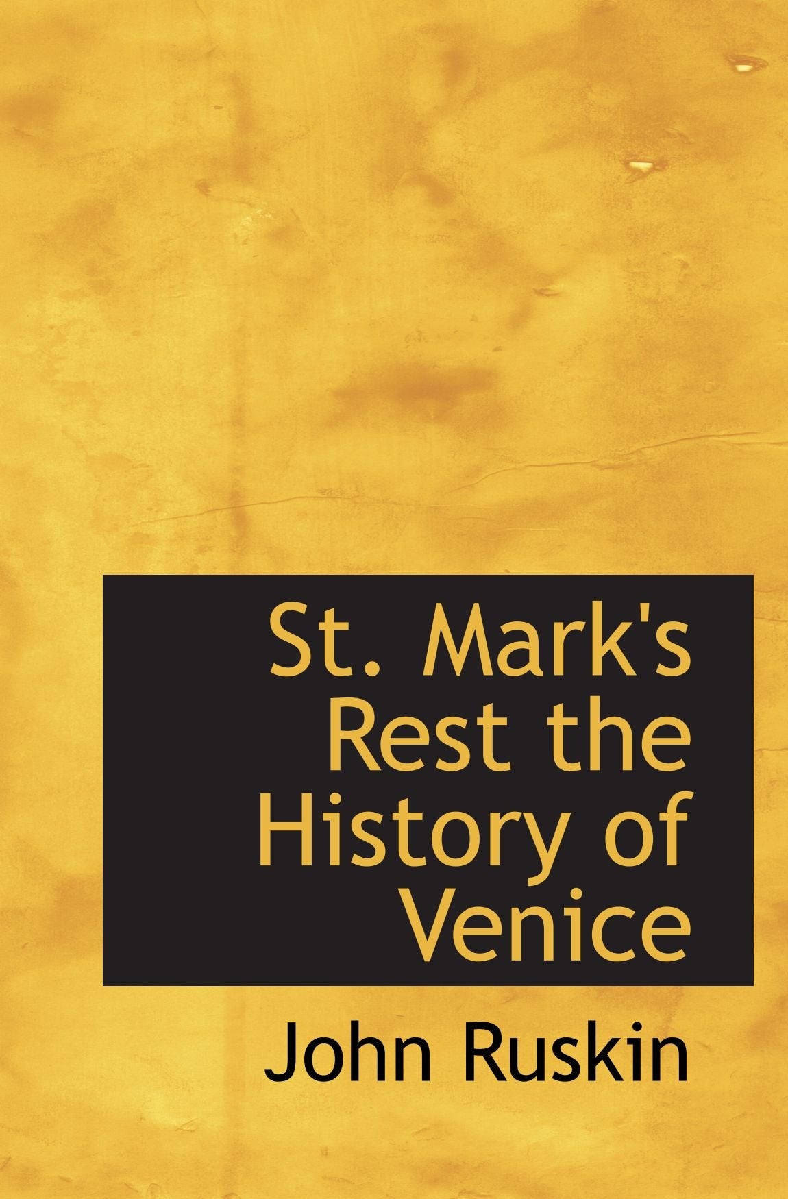 St. Mark's Rest the History of Venice Politics & History