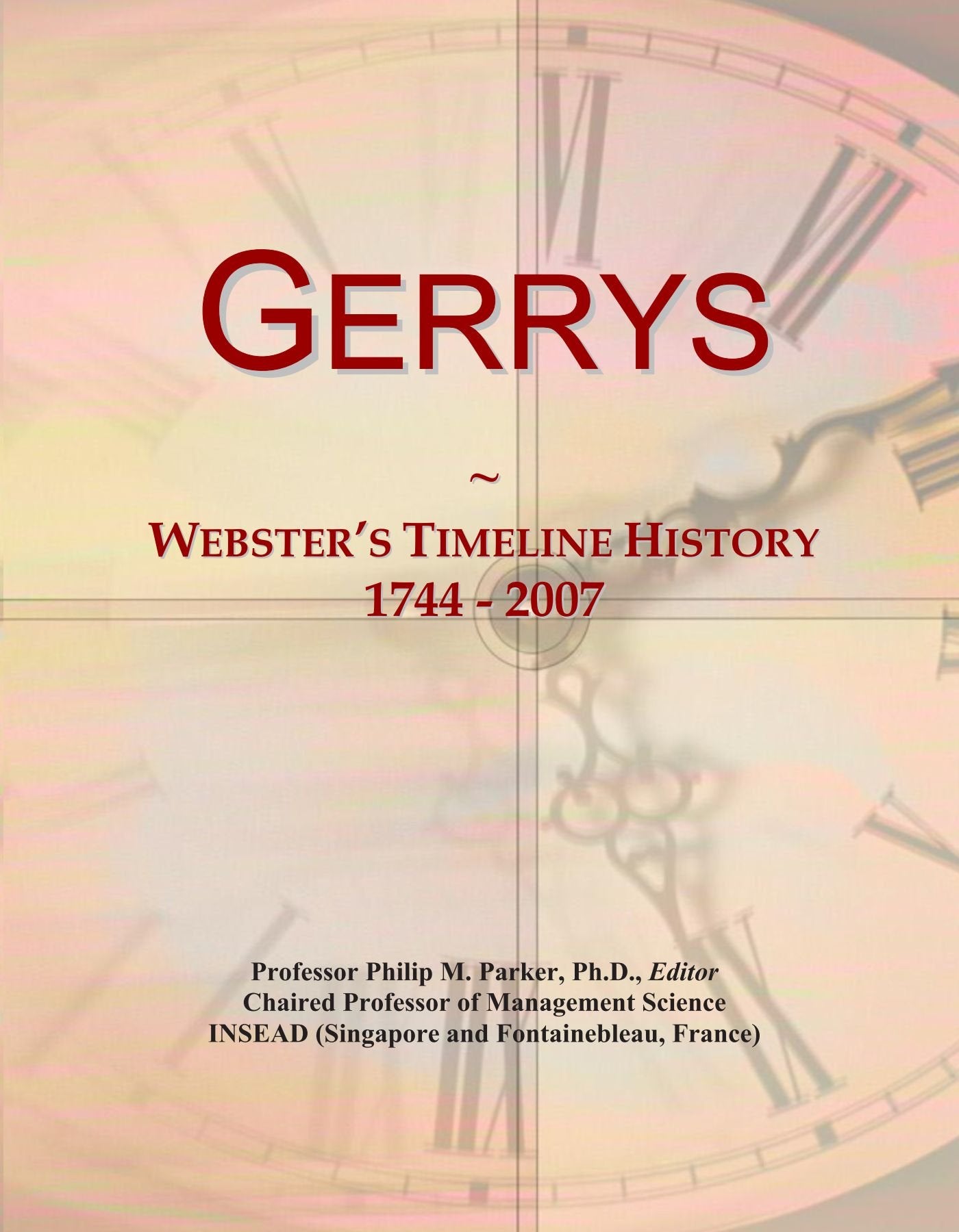 Product Image: Gerrys: Webster's Timeline History, 1744 - 2007
