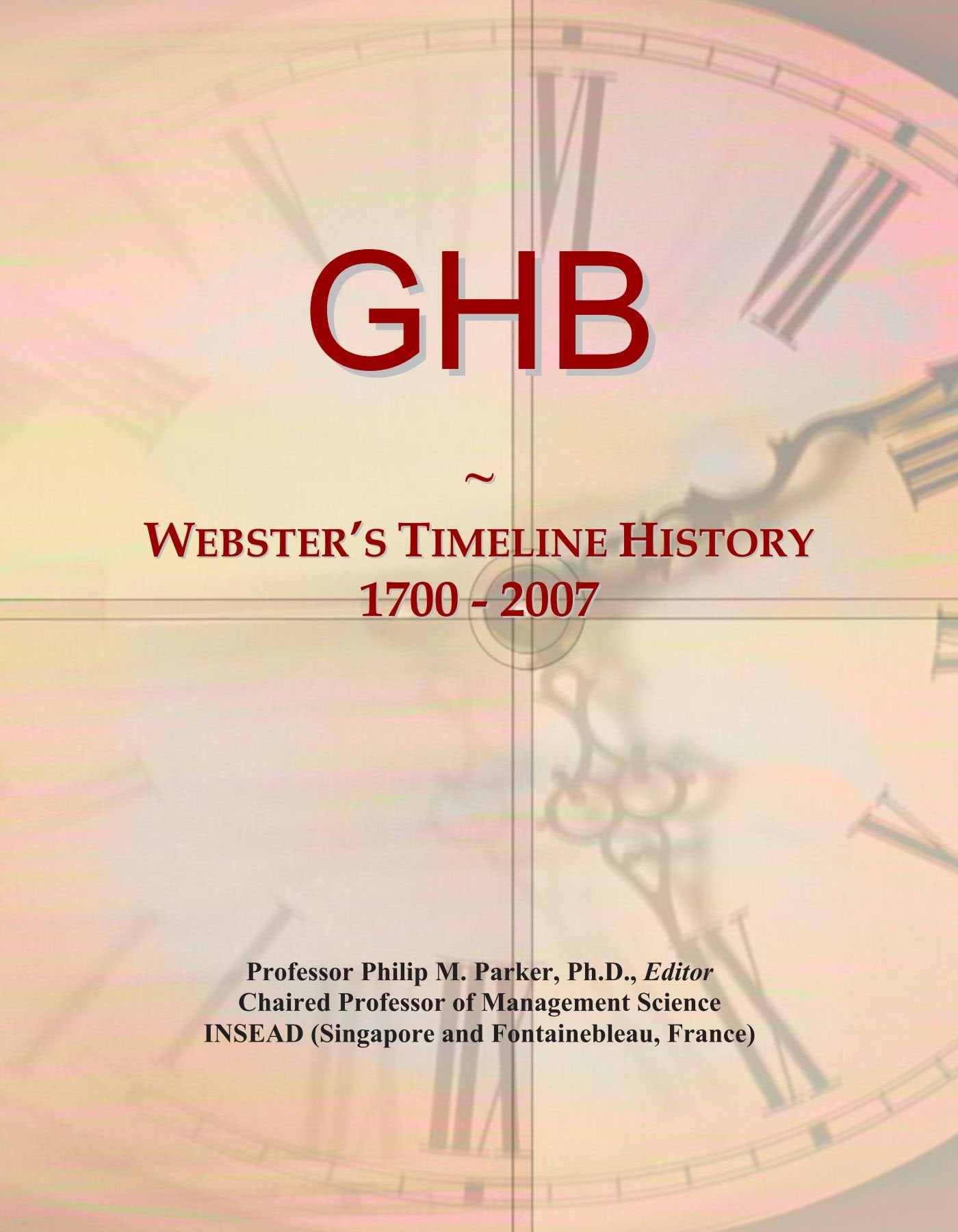 Product Image: GHB: Webster's Timeline History, 1700 - 2007