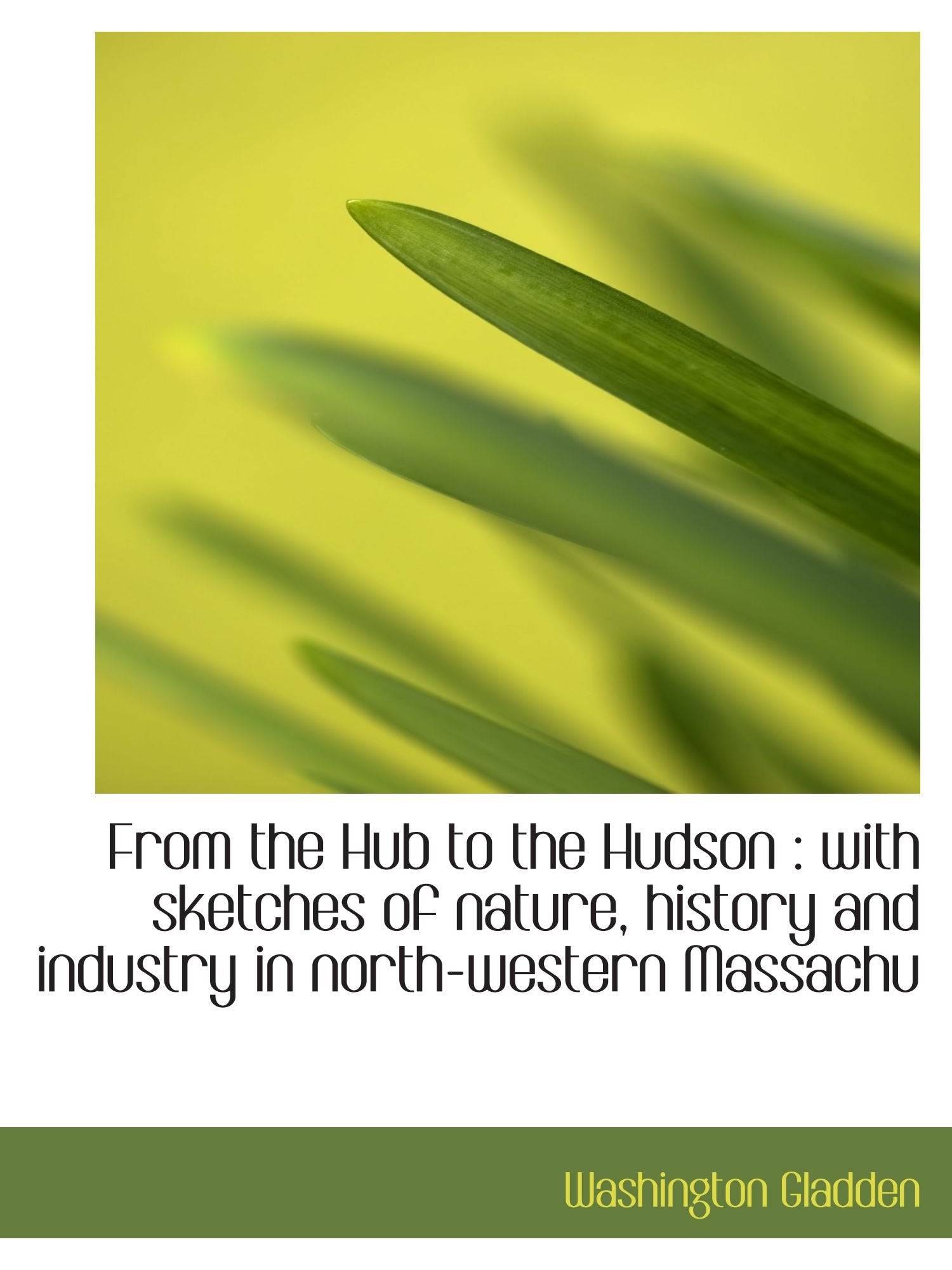 From the Hub to the Hudson : with sketches of nature, history and industry in north-western Massachu Politics & History