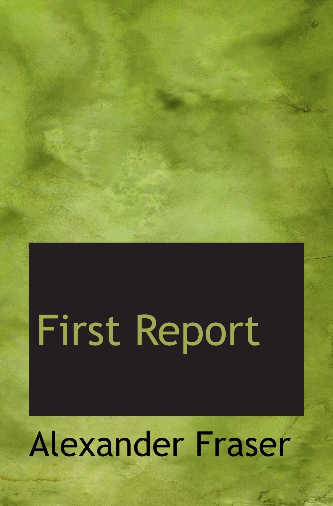 First Report Politics & History