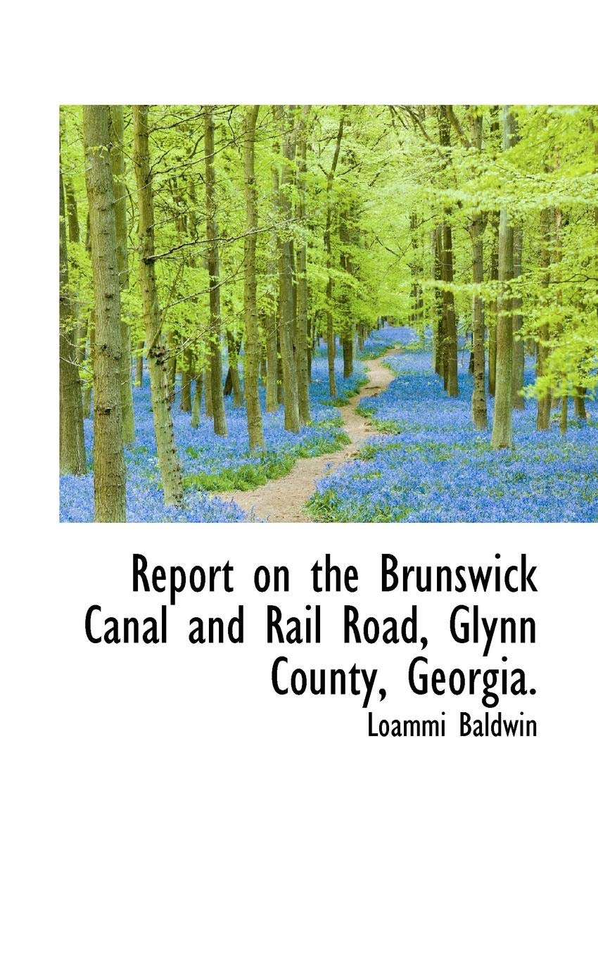 Report on the Brunswick Canal and Rail Road, Glynn County, Georgia. Politics & History